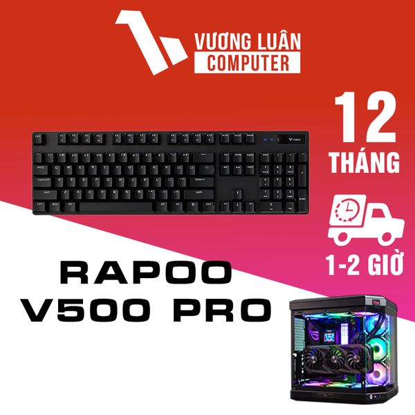 Bàn phím RAPOO V500 Pro Black Blue/ Brown Switch
