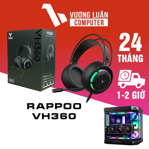 Tai nghe gaming có dây Rapoo VH360 USB, 7.1, LED RGB