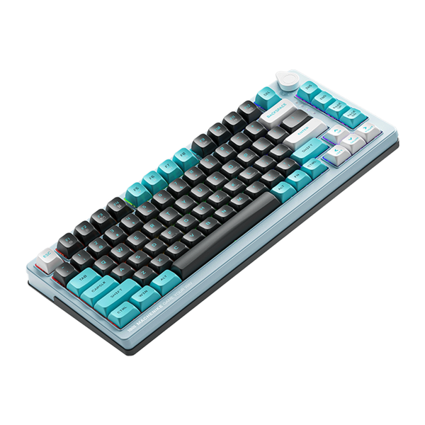 Bàn phím Machenike K600T-B8 Grey Blue Tri-Mode RGB