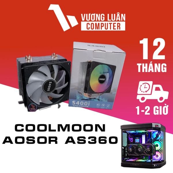 Tản nhiệt khí S400i Led ARGB 4 ống dẫn nhiệt Bảo hàng 12th