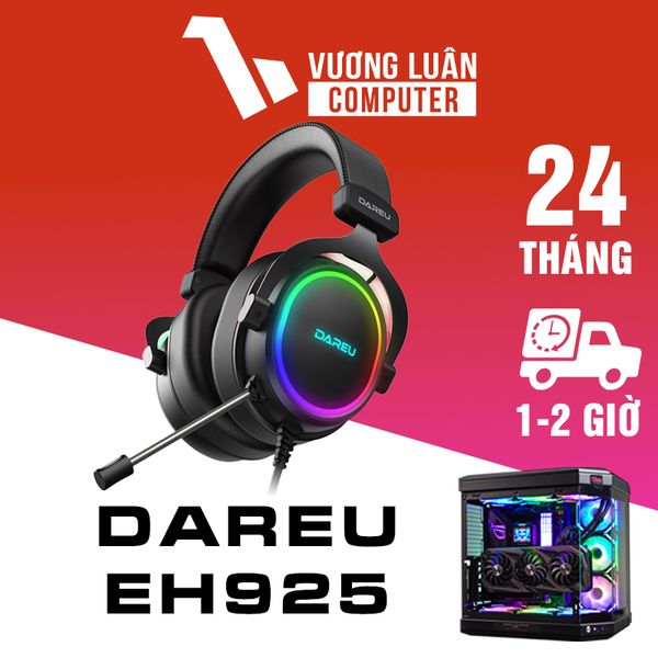 Tai nghe Dareu EH925 Black RGB 7.1