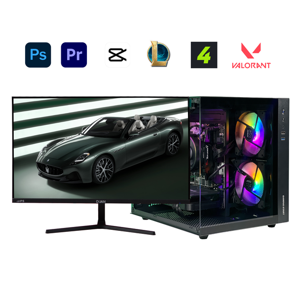 CBGM12 (RYZEN 5 5500 | RAM 16GB | VGA RX 6600 8GB | SSD 256GB | MAIN B450M | NGUỒN 600W | MÀN 25INCH)