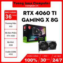 Card màn hình MSI GeForce RTX 4060 Ti GAMING X 8G