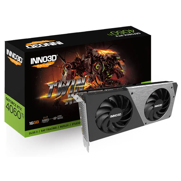 Card màn hình VGA INNO3D GeForce RTX 4060 Ti 16GB Twin X2