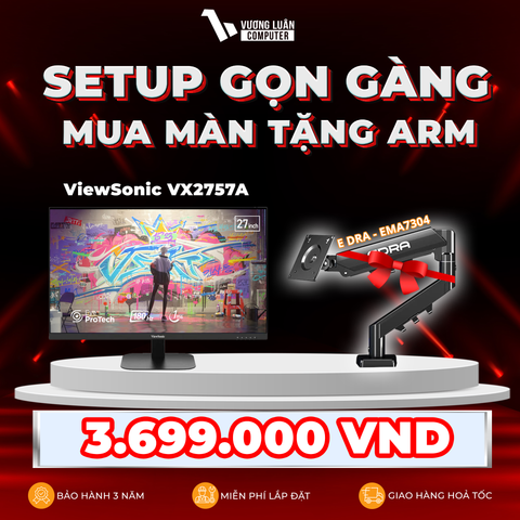 Màn Hình Gaming ViewSonic VX2757A-HD-PRO (27 inch - IPS - FHD - 180Hz - 1ms)