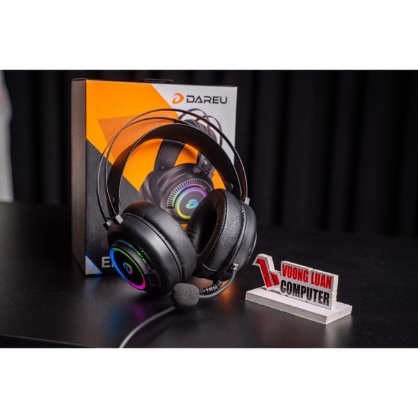 Tai Nghe Chơi Game Chụp Tai Có Dây Dareu EH722x Black Chính hãng Bảo hành 12 tháng