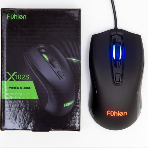 Chuột Chơi Game, chuột máy tính Fuhlen X102S Optical Black USB