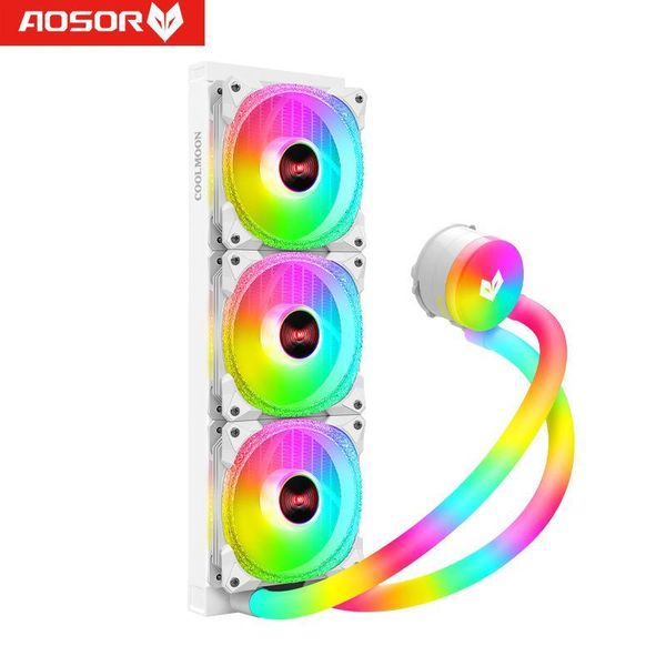 Tản nhiệt nước Coolmoon AOSOR AS360 Màu trắng led ARGB