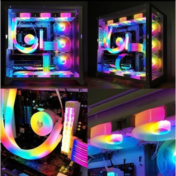 Tản nhiệt nước Coolmoon AOSOR AS240 màu trắng led ARGB