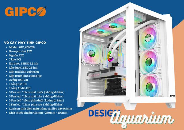 Vỏ Case Gipco Aqua GW258