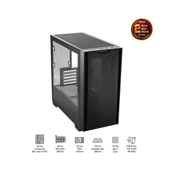 Vỏ Case ASUS A21 BLK (Mid Tower / Màu Đen )