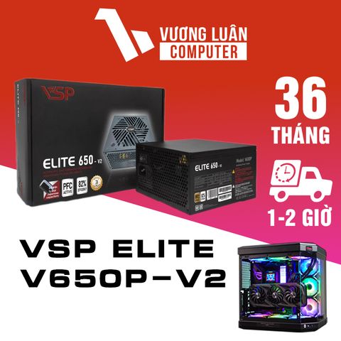 BỘ NGUỒN CÔNG SUẤT THỰC VSP ELITE ACTIVE PFC V650P - V2