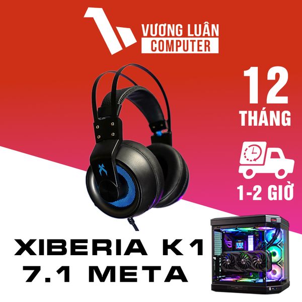 Tai nghe Xiberia K1 7.1 Meta Black Blue Hàng chính hãng