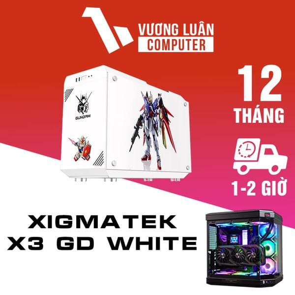 Vỏ cây máy tính Xigmatek X3 GD White (No Fan)