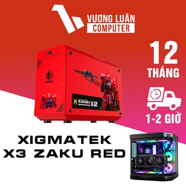 Vỏ cây máy tính Xigmatek X3 Zaku Red (No Fan)