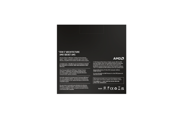 CPU AMD Ryzen 5 9600X (AMD AM5 - 6 Core - 12 Thread - Base 3.9Ghz - Turbo 5.4Ghz - Cache 38MB)