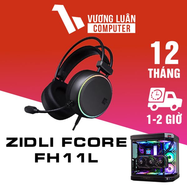 Tai nghe Gaming Zidli Fcore FH11L (7.1 USB RGB) Grey