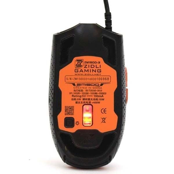 Chuột máy tính có dây Zidli ZM1500-black chính hãng giá tốt
