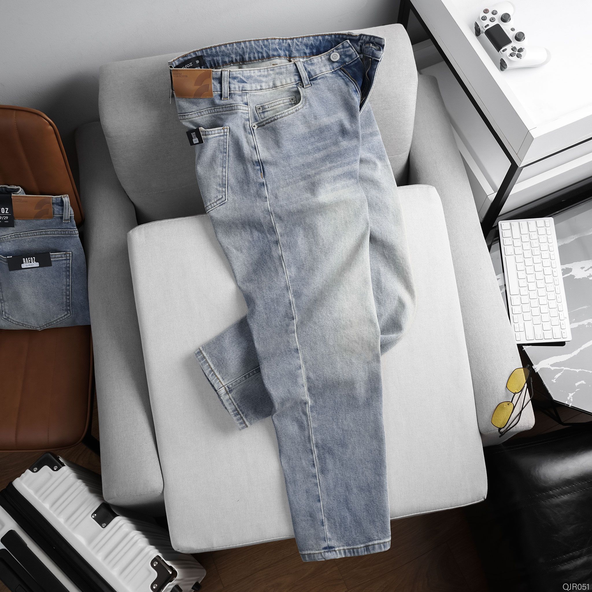  Quần jean relaxed RAFOZ light blue - 051 