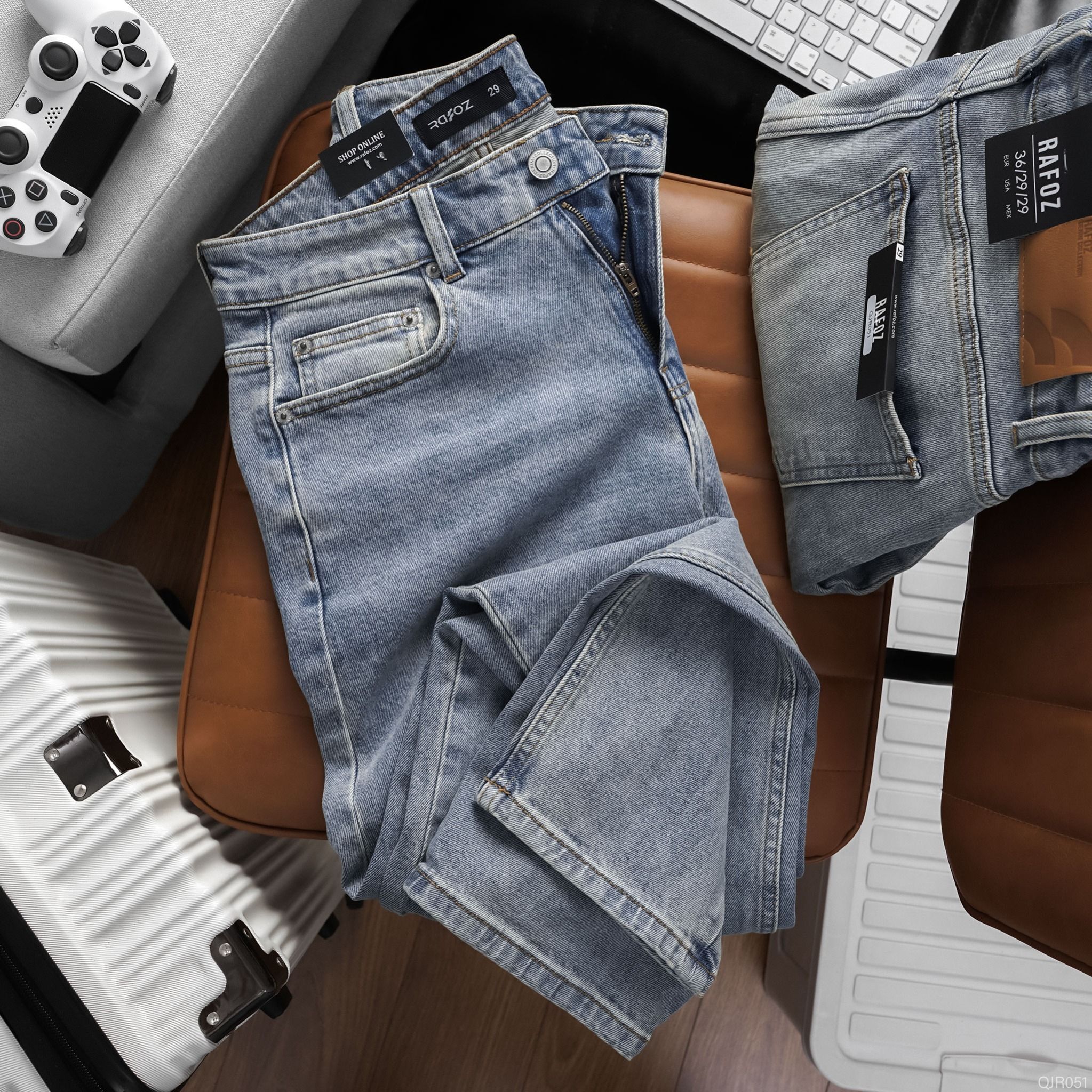  Quần jean relaxed RAFOZ light blue - 051 