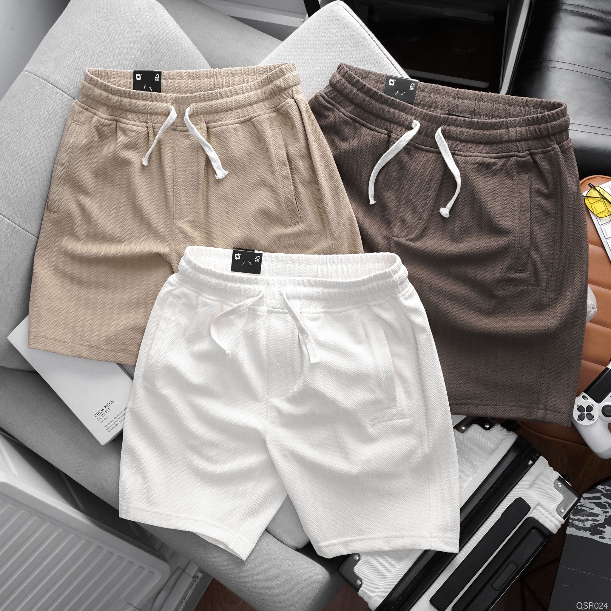  Quần short regular RAFOZ ribbed - 024 