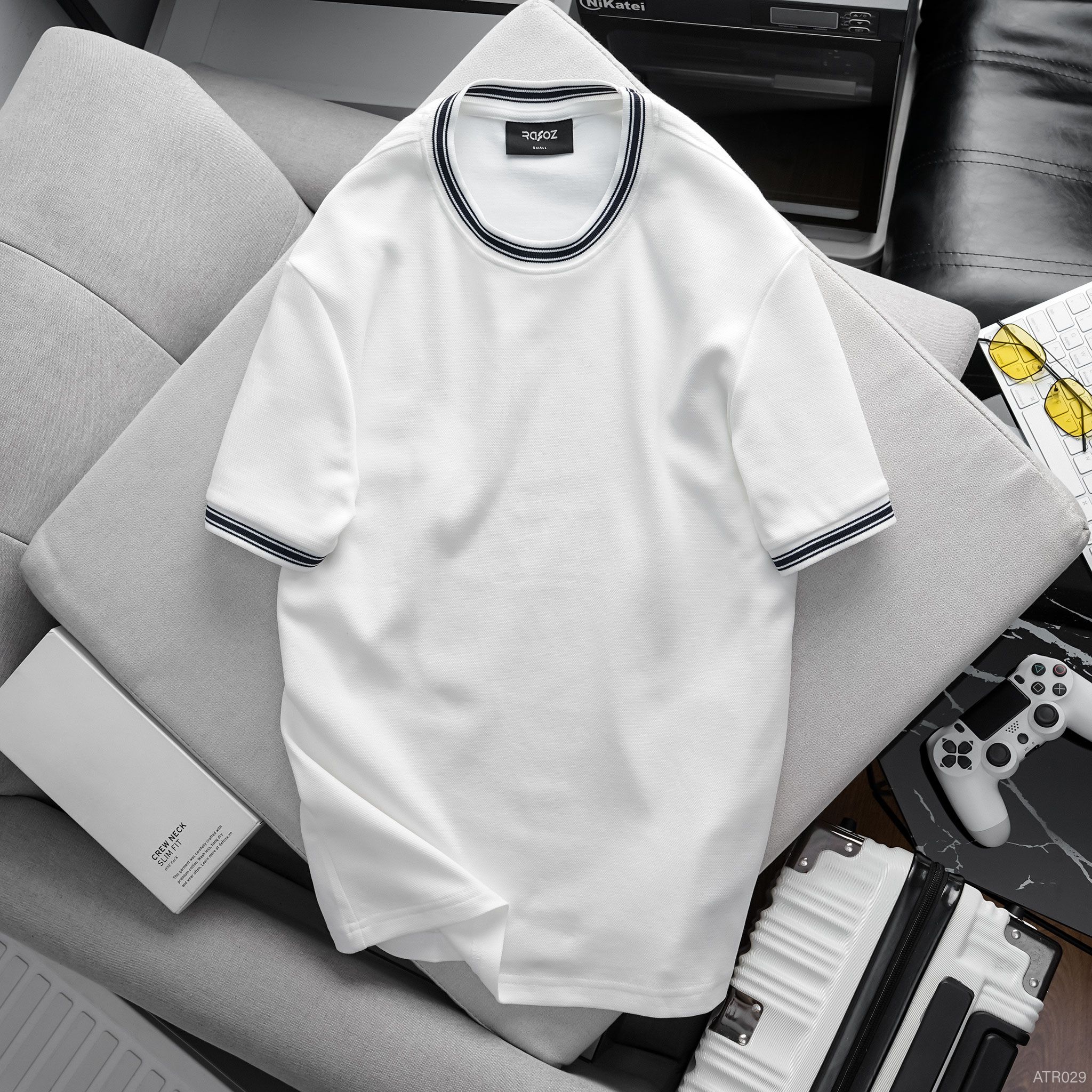  Áo thun RAFOZ bo phối viền - 029 