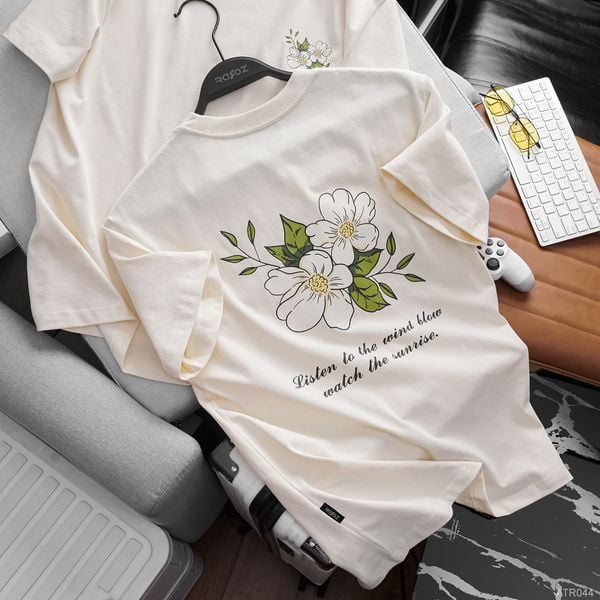  Áo thun RAFOZ Cream Floral - 044 