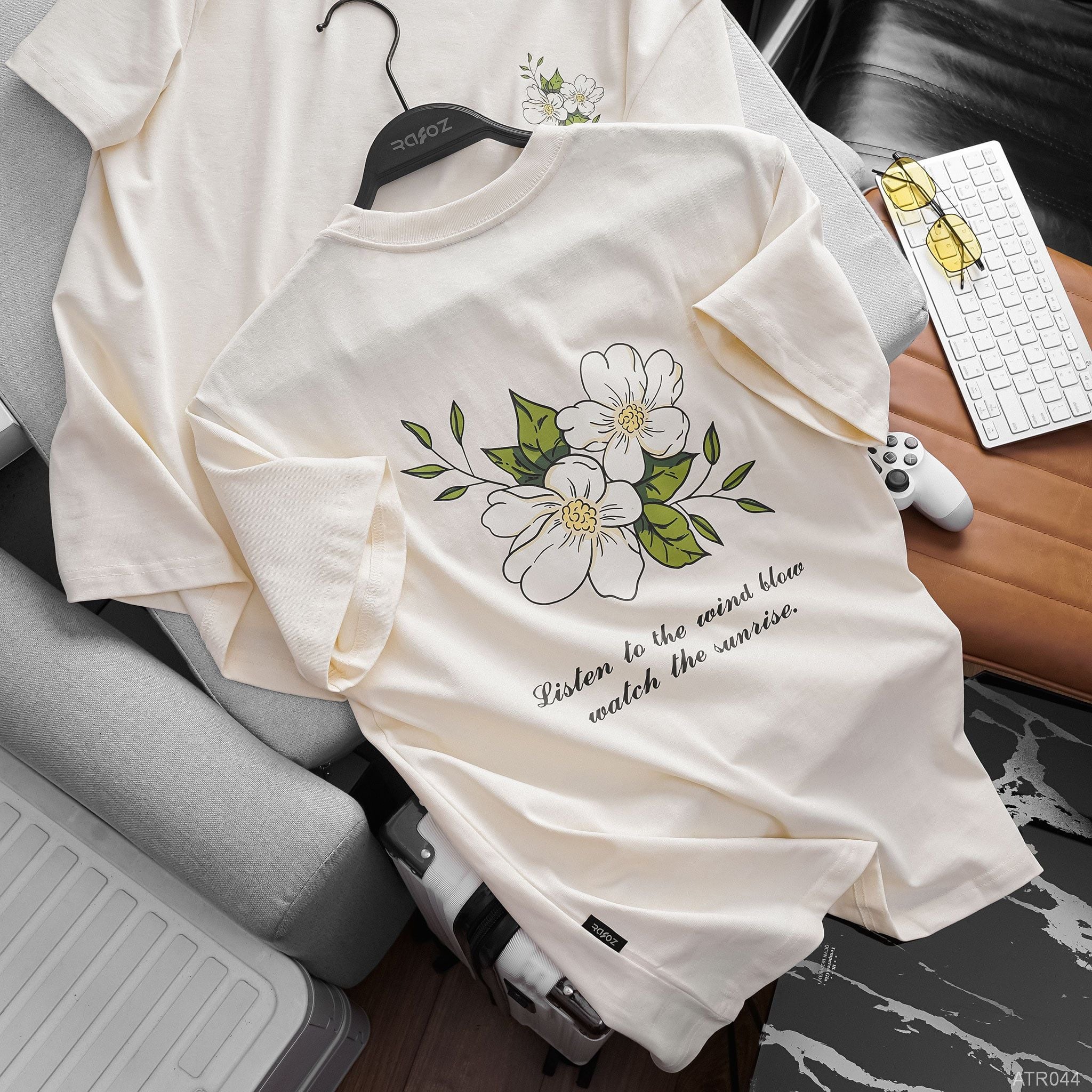  Áo thun RAFOZ Cream Floral - 044 