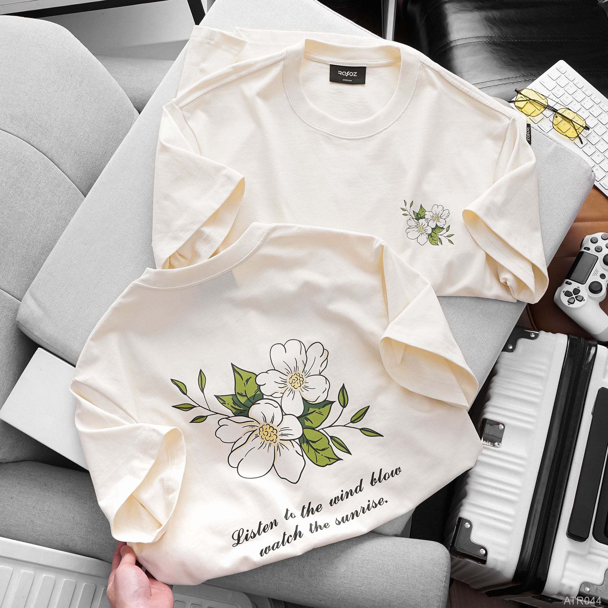  Áo thun RAFOZ Cream Floral - 044 
