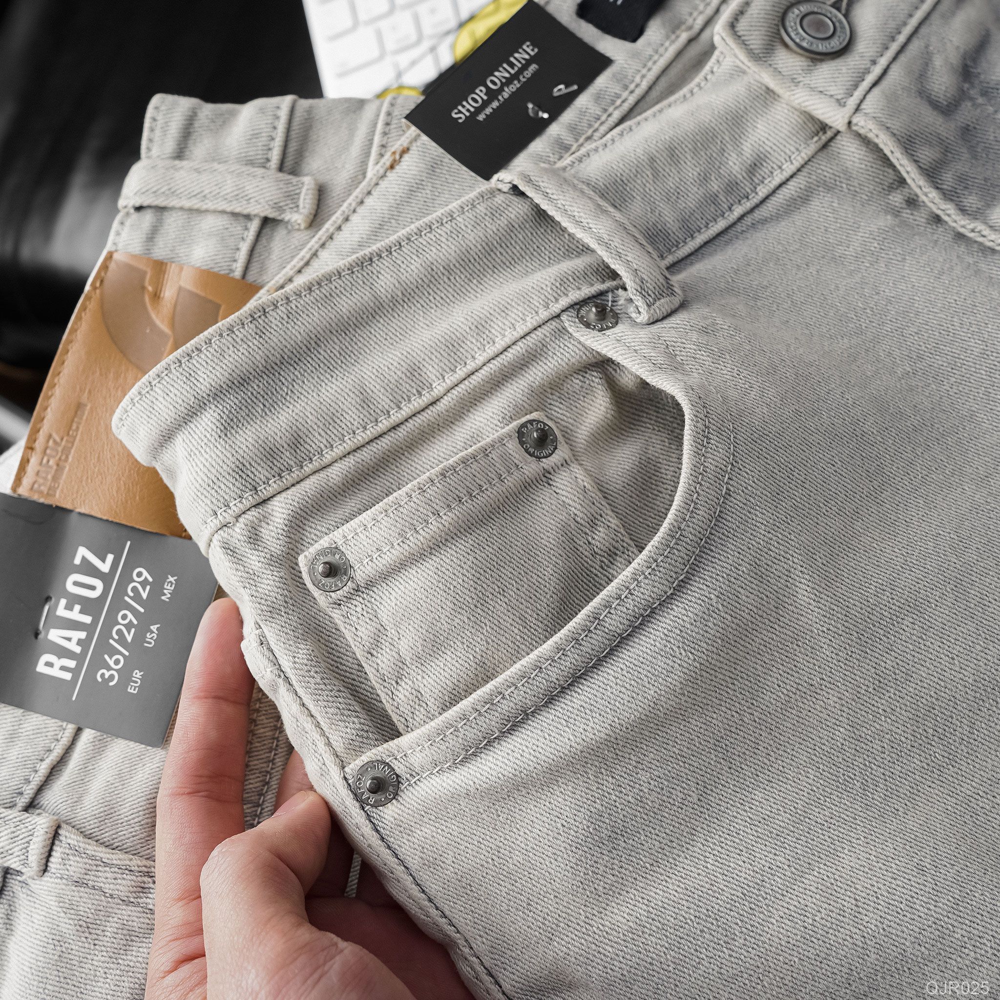  Quần jean RAFOZ slimfit grayish - 025 