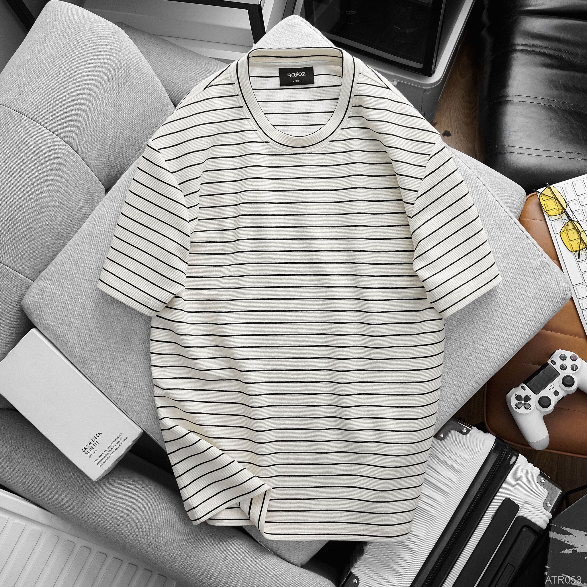  Áo thun RAFOZ Striped regular fit - 053 