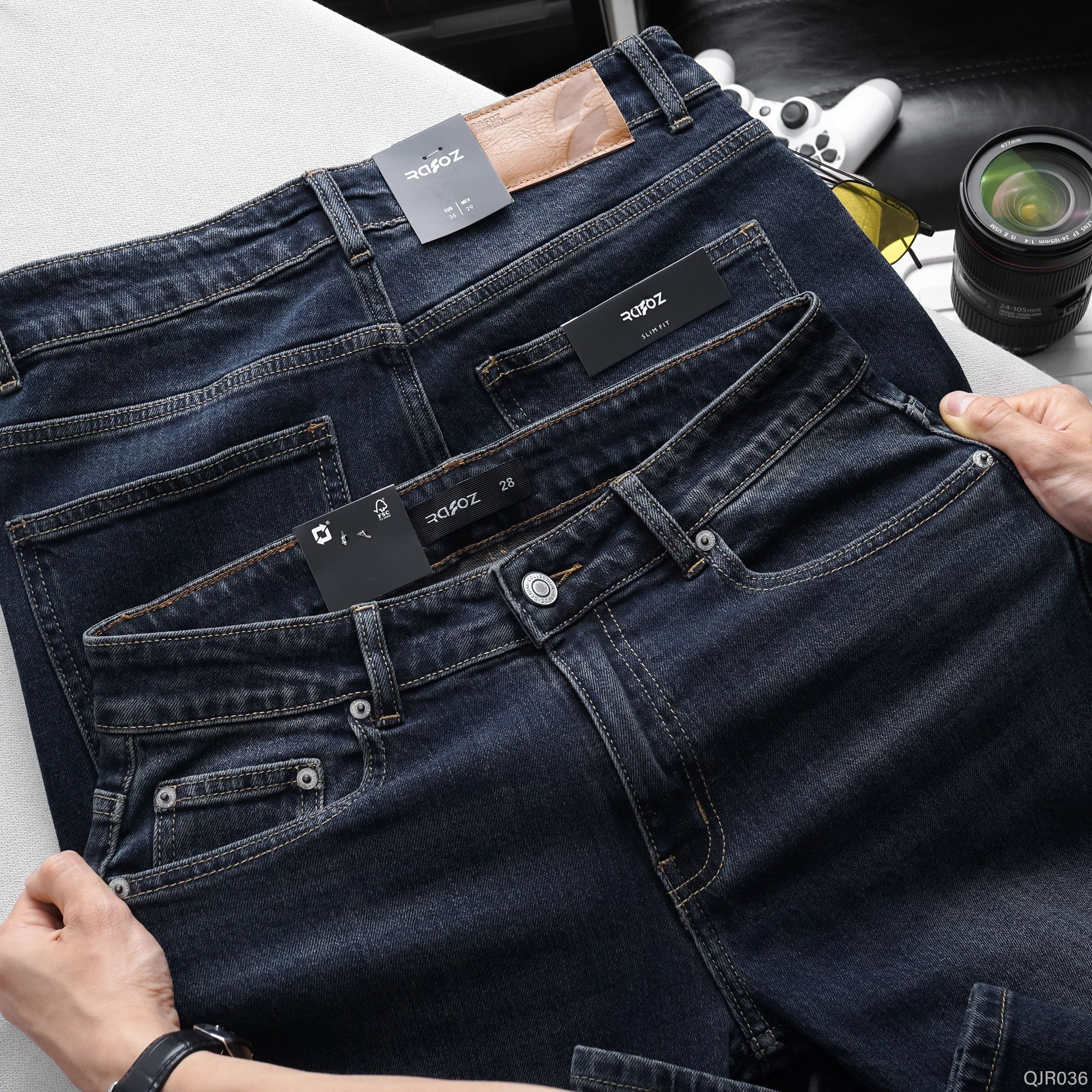  Quần jean slimfit RAFOZ dark blue - 036 