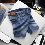  Quần short jean RAFOZ xanh wash basic - 012 