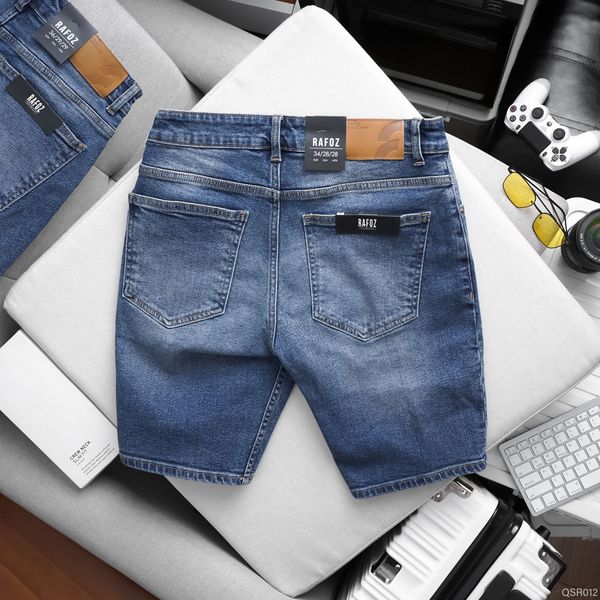  Quần short jean RAFOZ xanh wash basic - 012 
