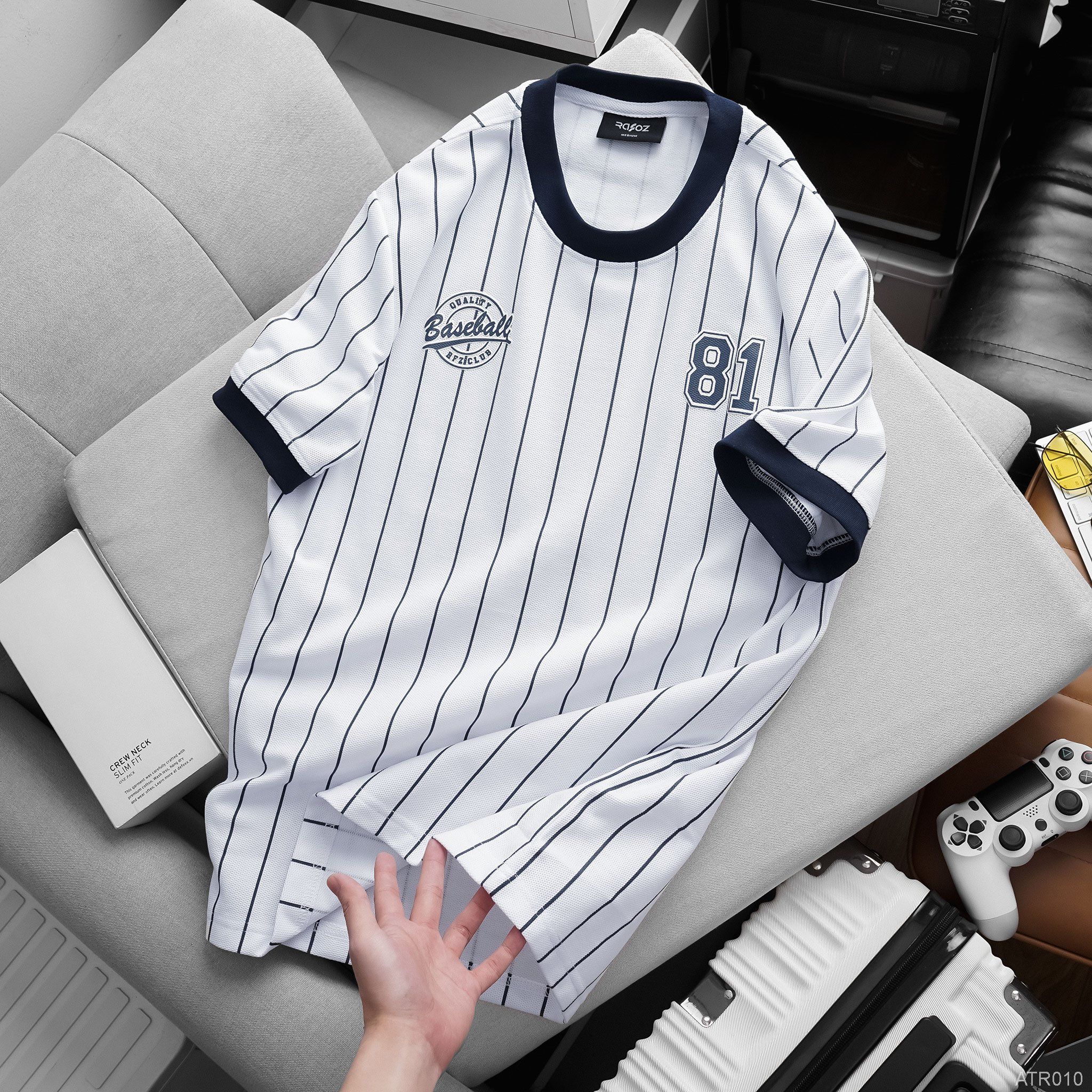  Áo thun RAFOZ Stripes beige - 010 