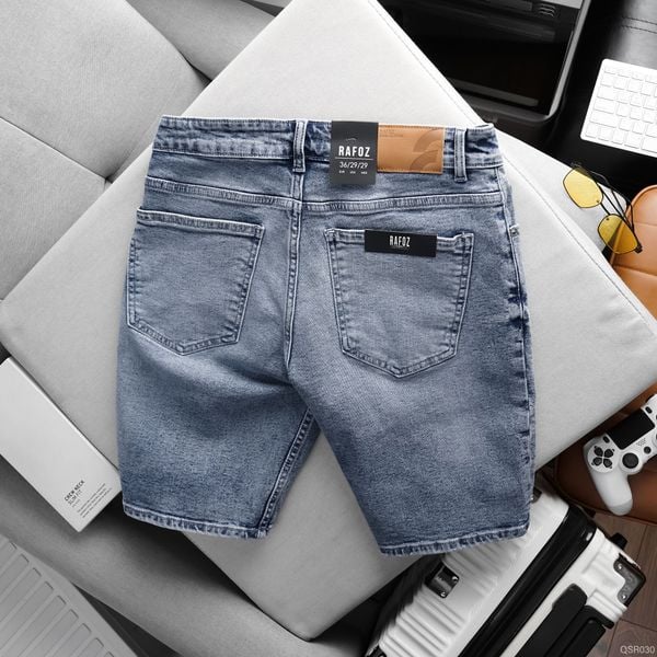  Quần short jean RAFOZ xanh sước - 030 