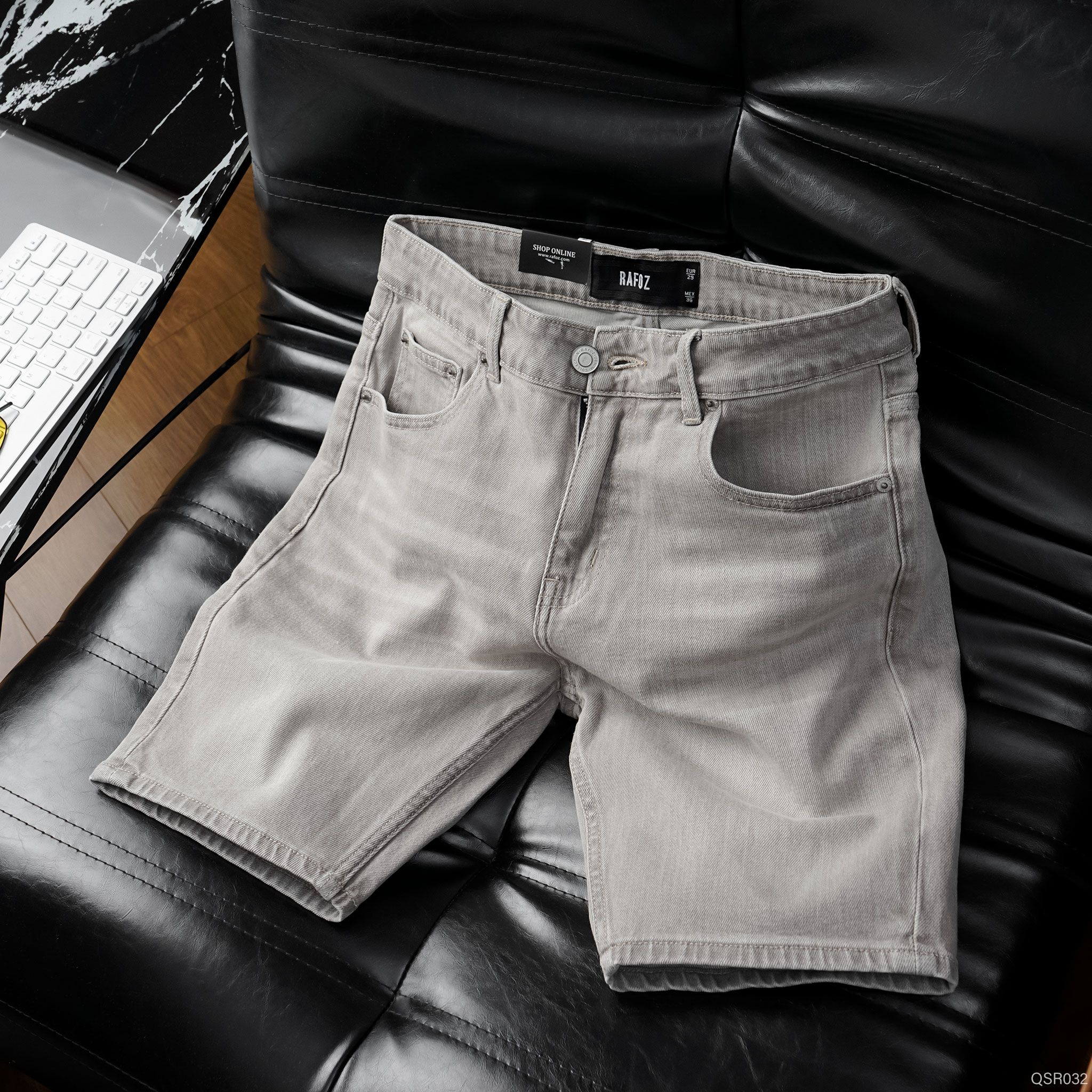  Quần short jean RAFOZ Grey wash - 032 