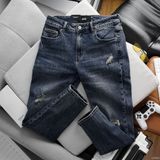  Quần jean RAFOZ xanh đậm rách - 044 