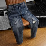  Quần jean RAFOZ xanh đậm rách - 044 