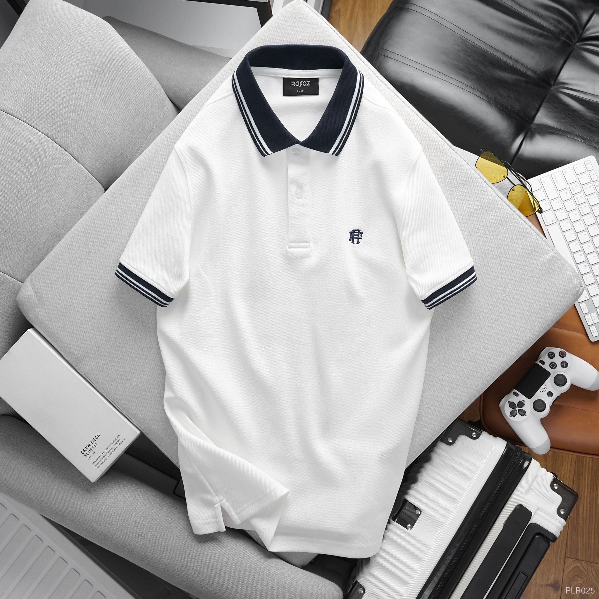  Áo polo RAFOZ phối viền cổ - 025 
