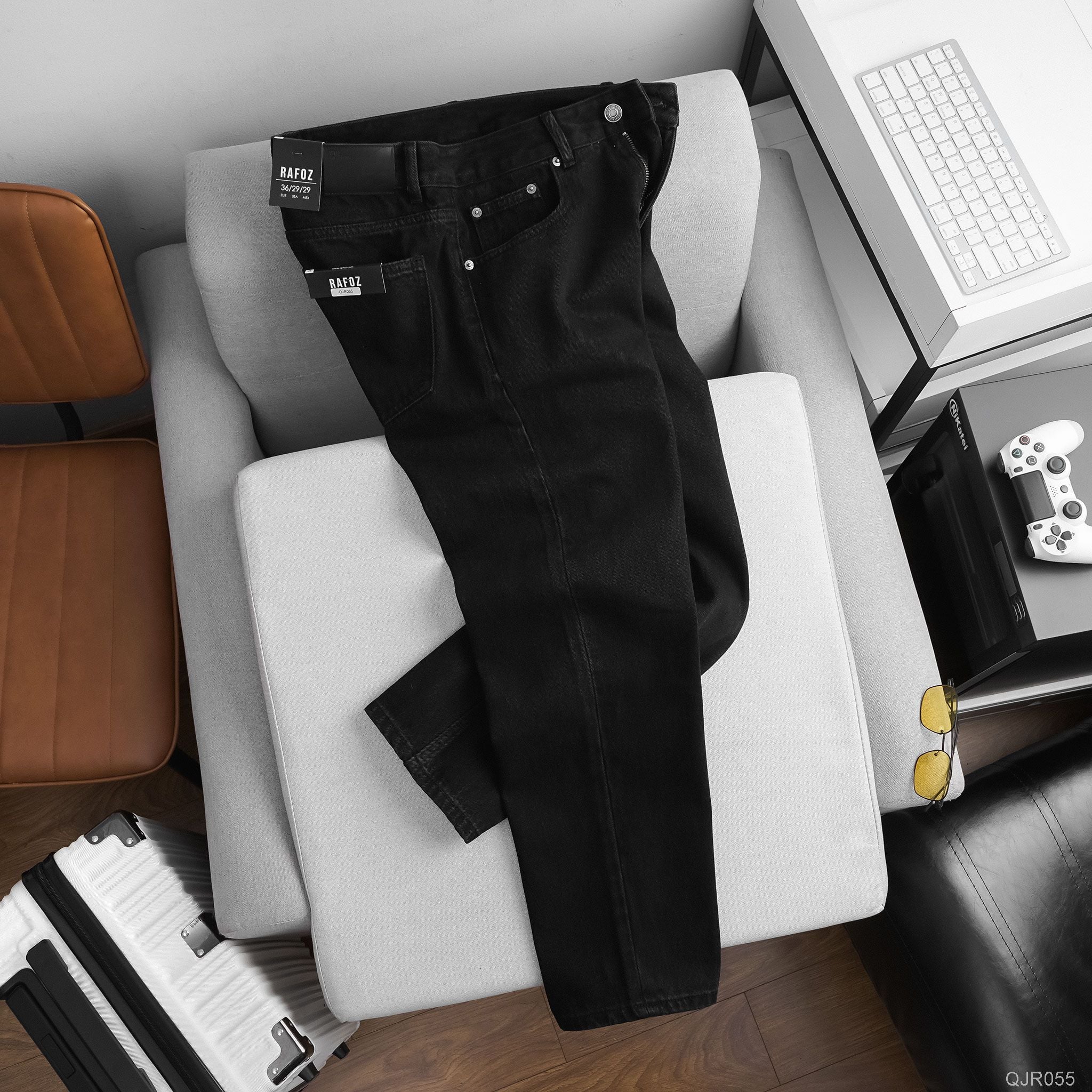  Quần jean RAFOZ washed relaxed fit - 055 