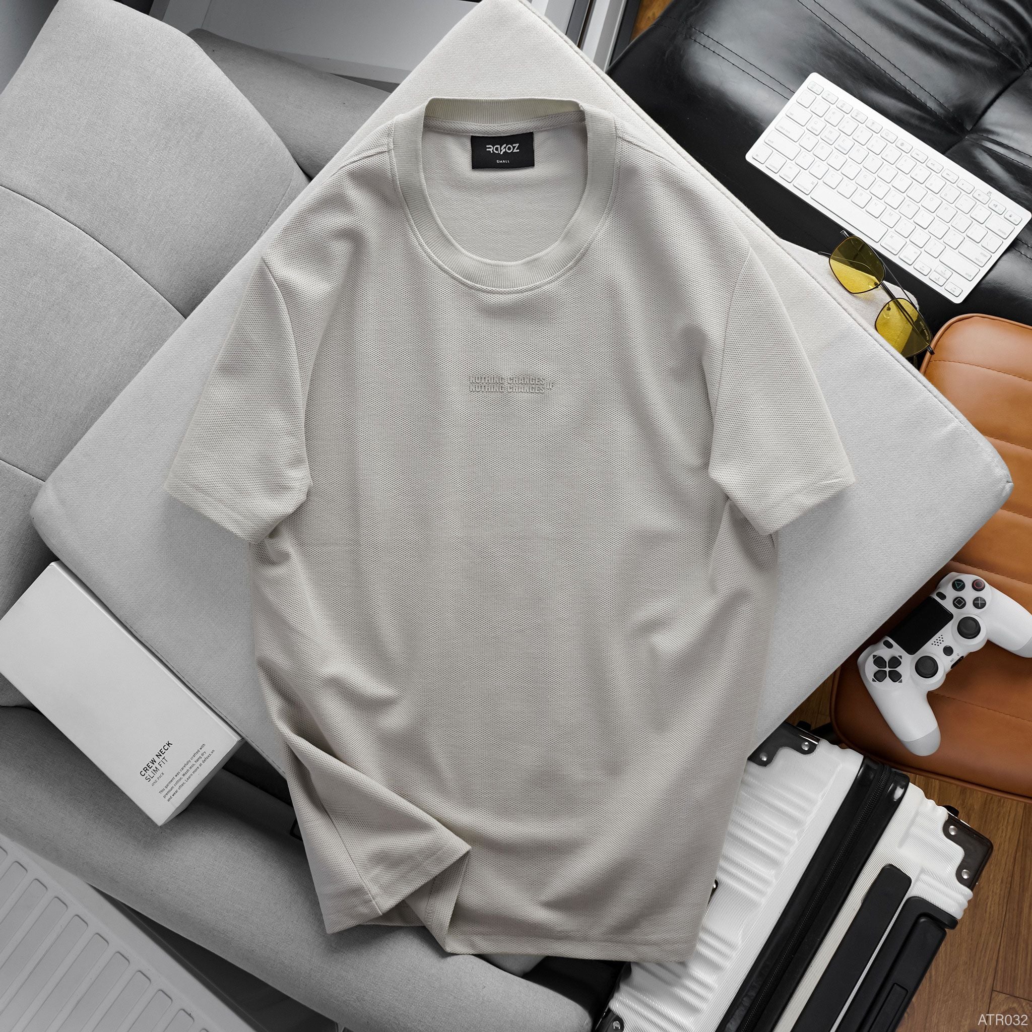  Áo thun RAFOZ In chữ basic - 032 