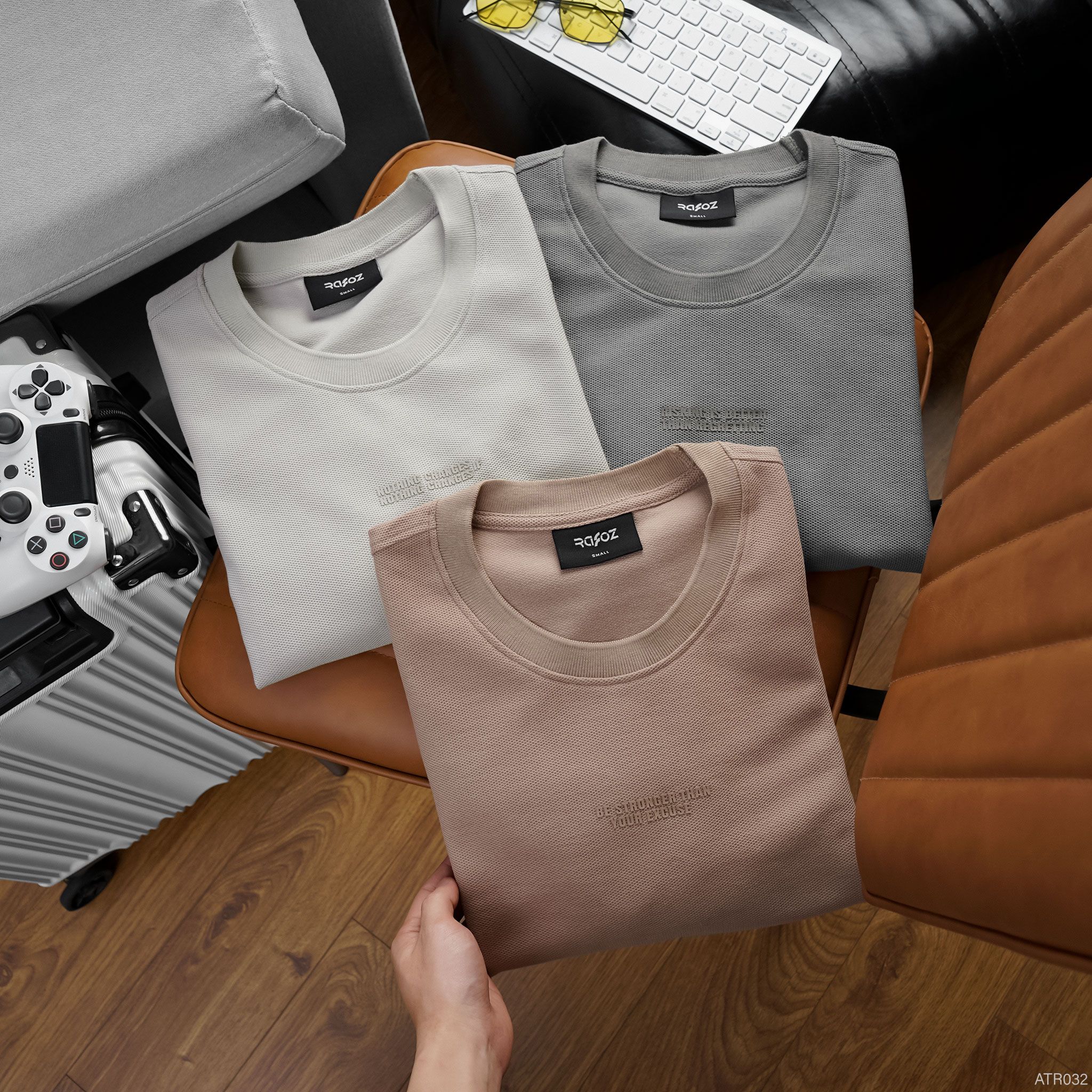  Áo thun RAFOZ In chữ basic - 032 