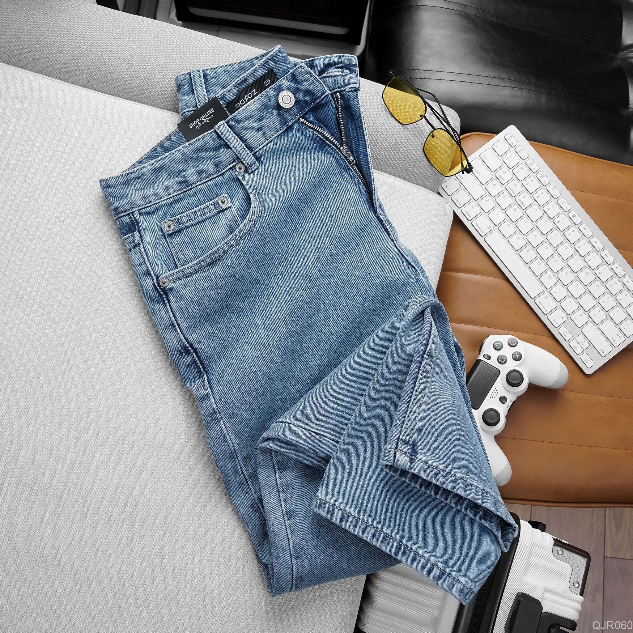  Quần jean relaxed RAFOZ light blue - 060 