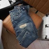  Quần jean relaxed RAFOZ blue ripped - 054 