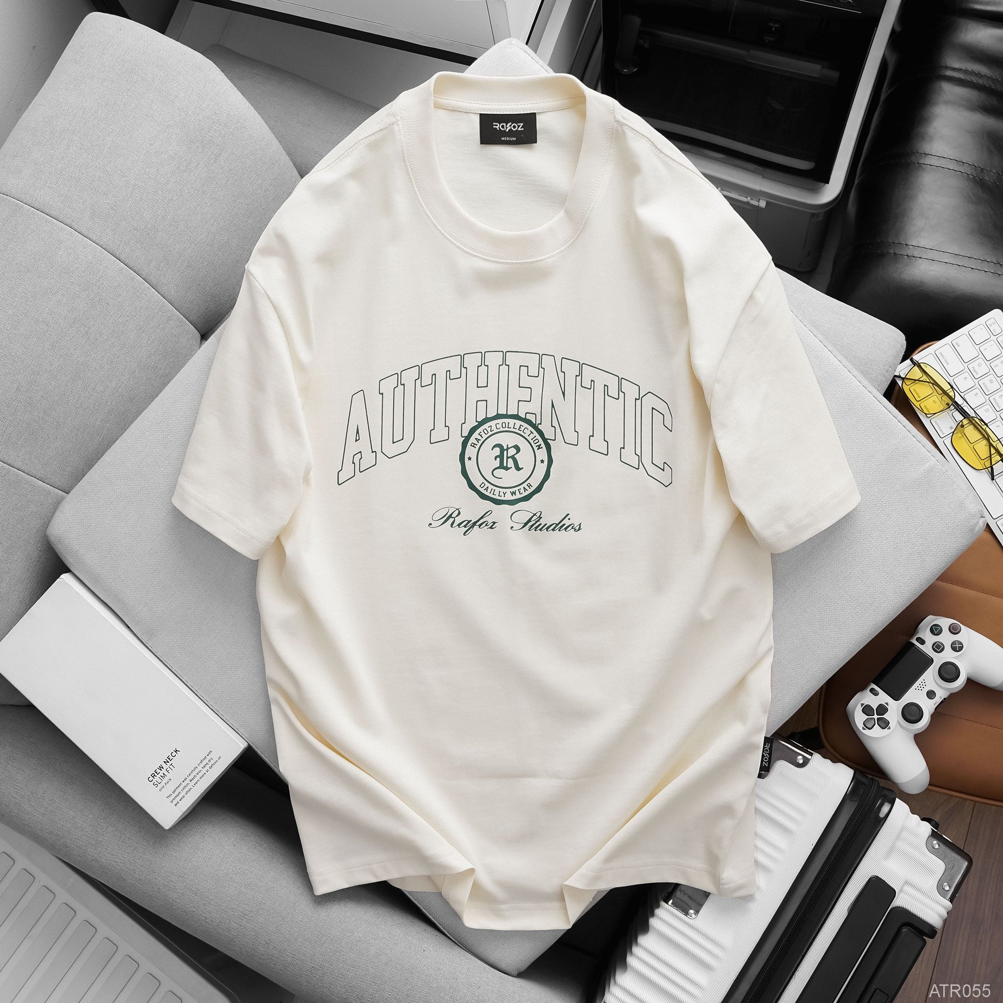  Áo thun RAFOZ beige print - 056 