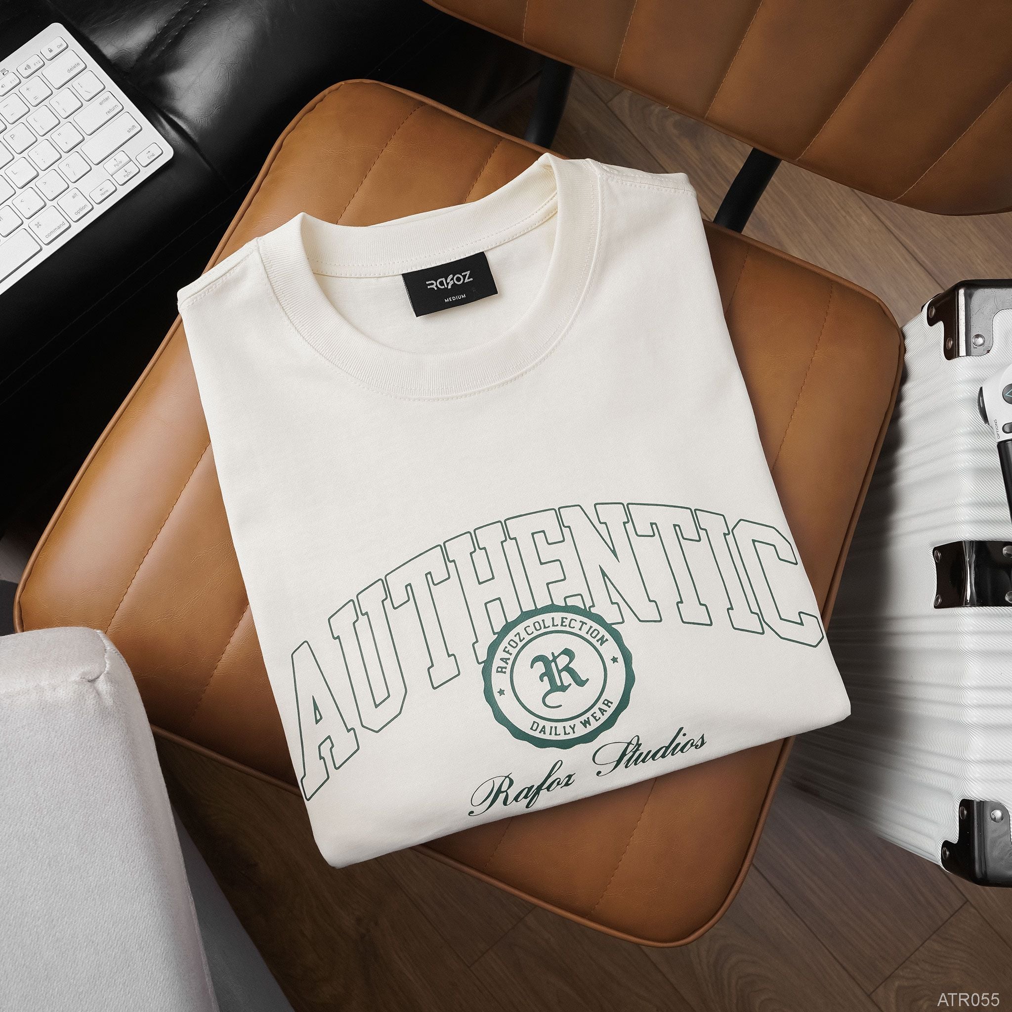  Áo thun RAFOZ beige print - 056 