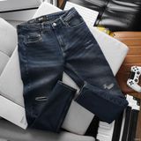  Quần jean RAFOZ dark blue ripped - 042 
