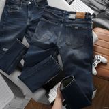  Quần jean RAFOZ dark blue ripped - 042 