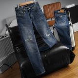  Quần jean RAFOZ dark blue ripped - 042 